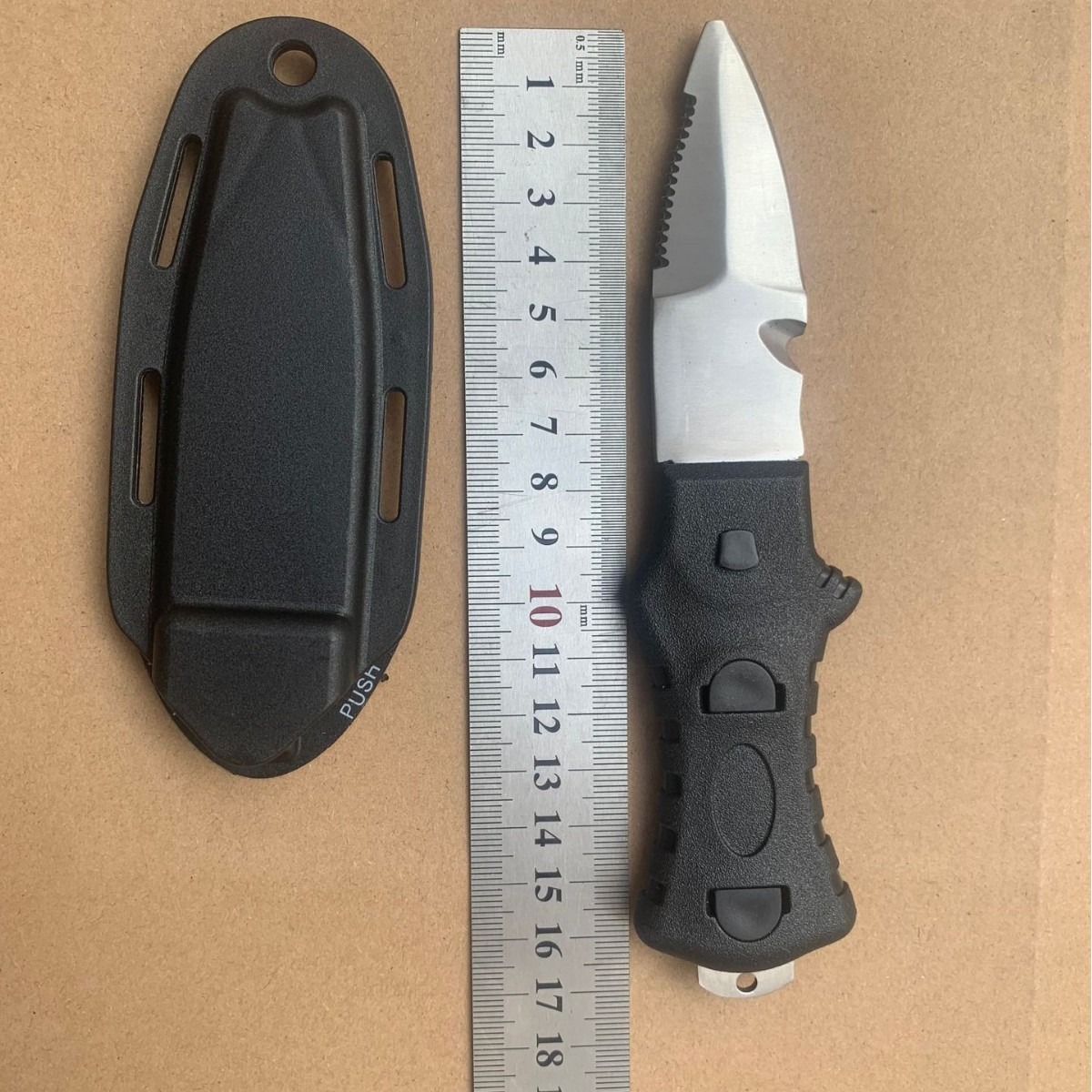 Duikmes voor redding, roestvri - Dive Knife Titanium recensie en prijs
