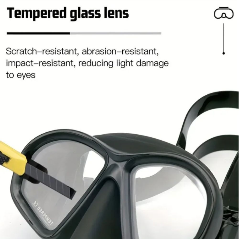 Duikmasker van gehard glas, op - Snorkel Dry Top recensie en prijs